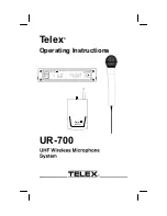 Telex UR-700 Operating Instructions Manual preview