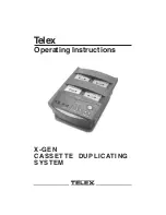 Preview for 1 page of Telex X-GEN Operating Instructions Manual