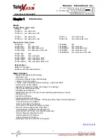 Preview for 5 page of Telexper tx168 series User Manual