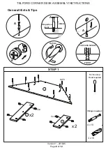 Предварительный просмотр 6 страницы Telford CORNER DESK Assembly Instructions Manual