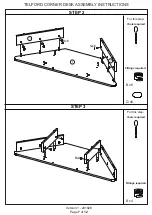 Предварительный просмотр 7 страницы Telford CORNER DESK Assembly Instructions Manual