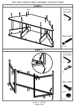 Предварительный просмотр 8 страницы Telford CORNER DESK Assembly Instructions Manual