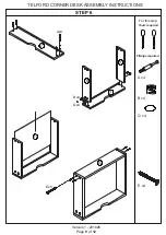 Предварительный просмотр 9 страницы Telford CORNER DESK Assembly Instructions Manual