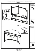 Предварительный просмотр 10 страницы Telford CORNER DESK Assembly Instructions Manual