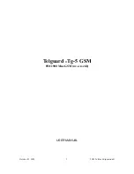 Telguard Tg-5 GSM User Manual предпросмотр