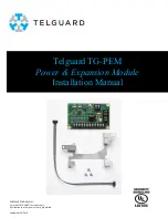 Telguard TG-PEM Installation Manual предпросмотр