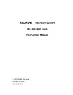 Предварительный просмотр 1 страницы Telikou BK-804 Instruction Manual