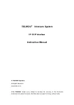 Telikou IP-1X Instruction Manual preview