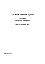 Telikou TF-2400 Instruction Manual preview