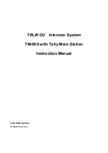 Preview for 1 page of Telikou TM-800 Instruction Manual