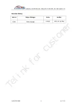 Preview for 3 page of TELink BLE 1x6 Test System 3.2 Assembly And Maintenance Manual