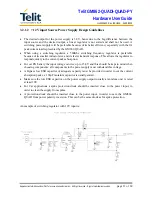 Предварительный просмотр 11 страницы Telit Communications GM862-QUAD Hardware User'S Manual