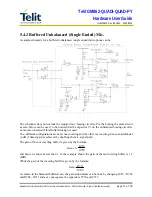 Предварительный просмотр 31 страницы Telit Communications GM862-QUAD Hardware User'S Manual