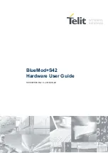 Предварительный просмотр 1 страницы Telit Wireless Solutions BlueMod+S42/AI Hardware User'S Manual