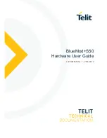 Предварительный просмотр 1 страницы Telit Wireless Solutions BlueMod+S50/AI Hardware User'S Manual