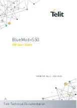 Telit Wireless Solutions BlueMod+S50 Hw User Manual preview