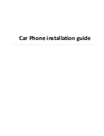 Preview for 1 page of Telit Wireless Solutions Car Phone Installation Manual