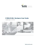 Telit Wireless Solutions CC864-DUAL Hardware User'S Manual предпросмотр