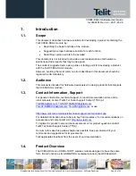 Предварительный просмотр 6 страницы Telit Wireless Solutions CC864-DUAL Hardware User'S Manual