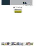 Предварительный просмотр 2 страницы Telit Wireless Solutions CE910-DC Hardware User'S Manual