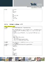 Предварительный просмотр 226 страницы Telit Wireless Solutions DE910-DUAL Reference Manual