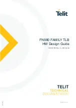 Telit Wireless Solutions FN980 Design Manual предпросмотр