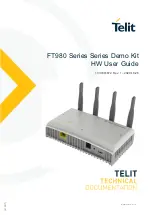 Preview for 1 page of Telit Wireless Solutions FT980 Series User Manual