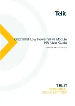 Предварительный просмотр 1 страницы Telit Wireless Solutions GainSpan GS2101M User Manual