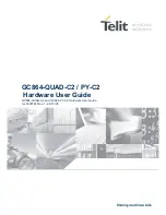 Telit Wireless Solutions GC864-PY-C2 Hardware User'S Manual предпросмотр