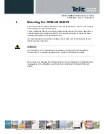 Preview for 14 page of Telit Wireless Solutions GC864-QUAD-C9 Hardware User'S Manual