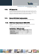 Preview for 73 page of Telit Wireless Solutions GC864-QUAD V2 Hardware User'S Manual