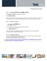 Preview for 10 page of Telit Wireless Solutions GE863-GPS Software User'S Manual