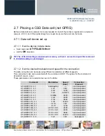 Preview for 25 page of Telit Wireless Solutions GE863-GPS Software User'S Manual