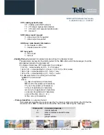 Preview for 60 page of Telit Wireless Solutions GE863-GPS Software User'S Manual