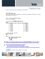 Preview for 76 page of Telit Wireless Solutions GE863-GPS Software User'S Manual