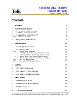 Preview for 2 page of Telit Wireless Solutions GE863-PY Pb balls Hardware User'S Manual