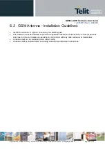 Предварительный просмотр 28 страницы Telit Wireless Solutions GE864-AUTO Hardware User'S Manual