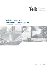 Предварительный просмотр 1 страницы Telit Wireless Solutions GE864 DUAL V2 Hardware User'S Manual