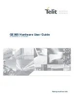 Telit Wireless Solutions GE864-QUAD/PY User Manual preview