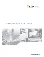 Telit Wireless Solutions GE865 Hardware User'S Manual предпросмотр