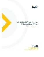 Preview for 1 page of Telit Wireless Solutions GL865-QUAD V4 Software User'S Manual