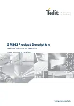 Telit Wireless Solutions GM862 Series Product Description preview