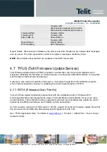 Предварительный просмотр 38 страницы Telit Wireless Solutions GM862 Series Product Description