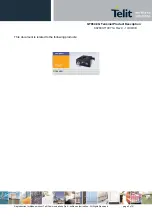 Предварительный просмотр 2 страницы Telit Wireless Solutions GT864-3G Manual