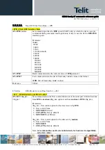 Предварительный просмотр 38 страницы Telit Wireless Solutions HE863 Series At Commands Reference Manual