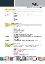 Предварительный просмотр 134 страницы Telit Wireless Solutions HE863 Series At Commands Reference Manual