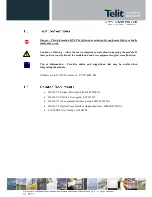 Preview for 11 page of Telit Wireless Solutions HE910-EU V2 Hardware User'S Manual