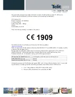 Предварительный просмотр 74 страницы Telit Wireless Solutions HE910-EU V2 Hardware User'S Manual