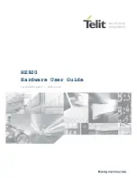 Telit Wireless Solutions HE920-EU Hardware User'S Manual preview