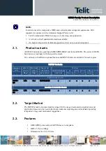 Предварительный просмотр 12 страницы Telit Wireless Solutions HE920 Series Product Description